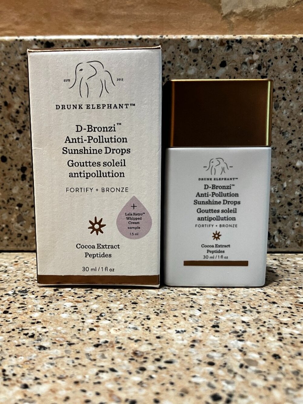 Drunk Elephant D- Bronzi Anti Pollution Sunshine Drops!! NIB